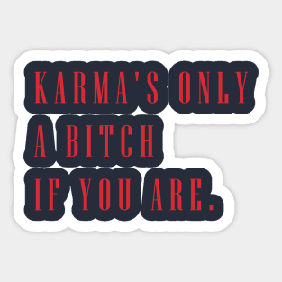 Karma Sticker